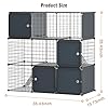 Cat Enclosure Cat Cage Indoor with Litter Box,3-Tier Large Playpen Catio Cat Cage Outdoor Cat Crate Detachable Metal Wire Kennel Medium Kitten Cage