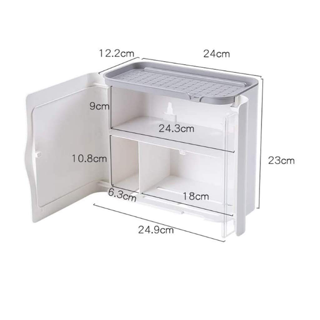 NEECS Porta Carta igienica Scatola per fazzoletti Dispenser per fazzoletti a Parete Portarotolo Impermeabile per Cucina Bagno