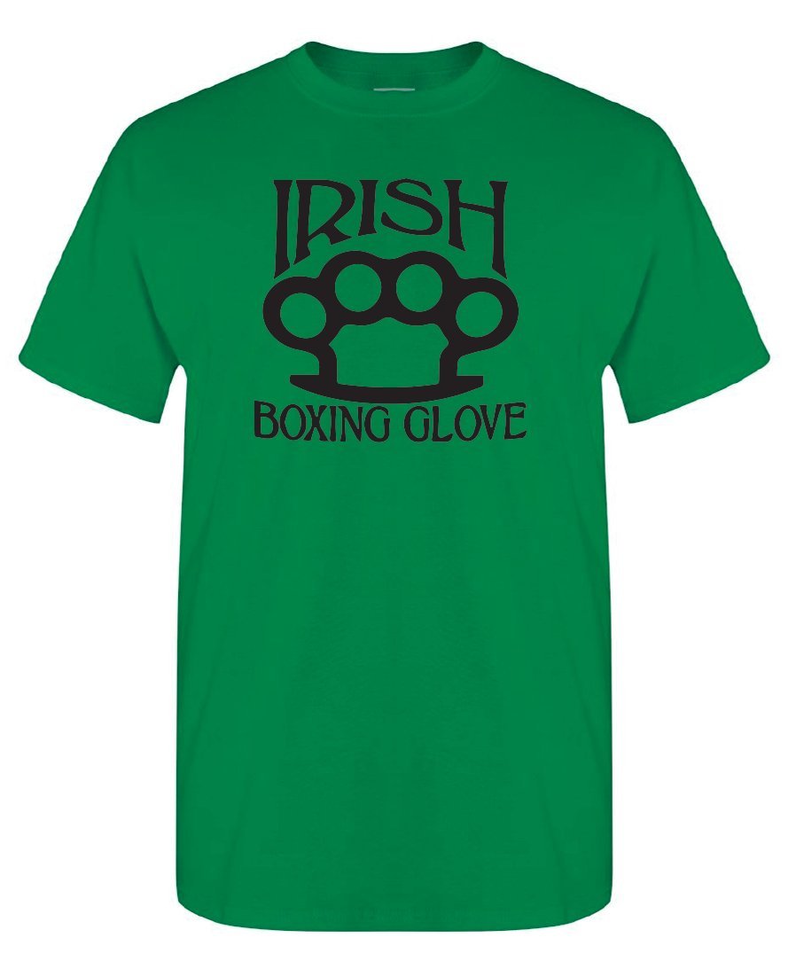 STUFF WITH ATTITUDE Irish Boxing Glove Irish T Shirt (Small)