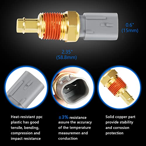 Otuayauto Engine Coolant Temperature Sensor 5149077Ab Replacement For Jeep Wrangler 08-17 Cherokee 14-19 Grand Cherokee 08-18, Dodge Challenger 08-19 Dakota 08-10 Durango 08-19 Ram 2500 08-10 #TOP2