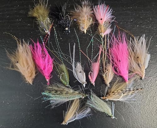 18 Flats Shrimp Fly Selection, Shrimp Fly, Flats Fishing Fly Selection