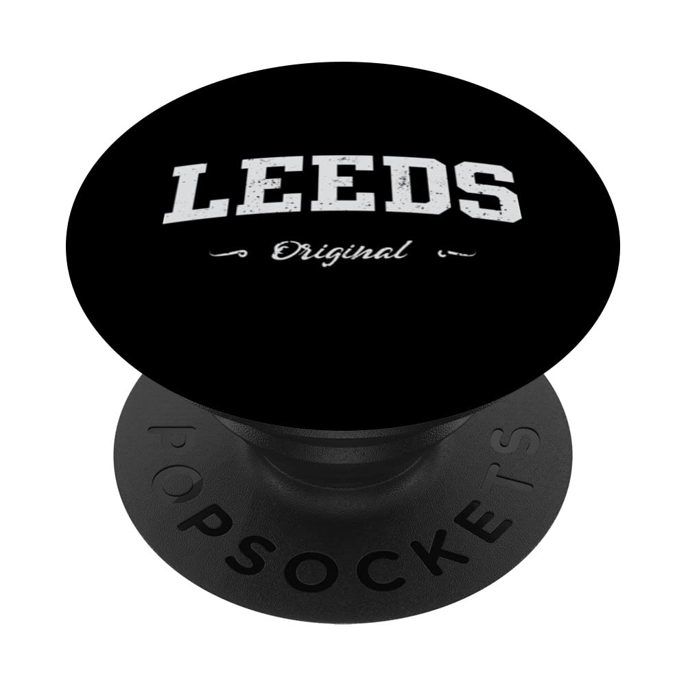 Leeds Sport Souvenir Fan Item Design PopSockets Swappable PopGrip, Black