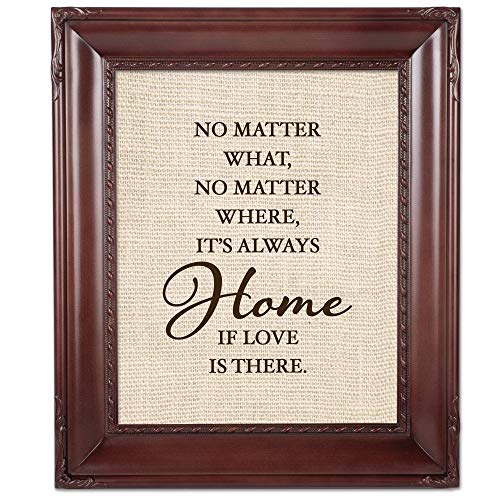 Cottage Garden Love Is Always Home Mahogany Rope Trim 8 X 10 Table Top And Wall Photo Frame #TOP16