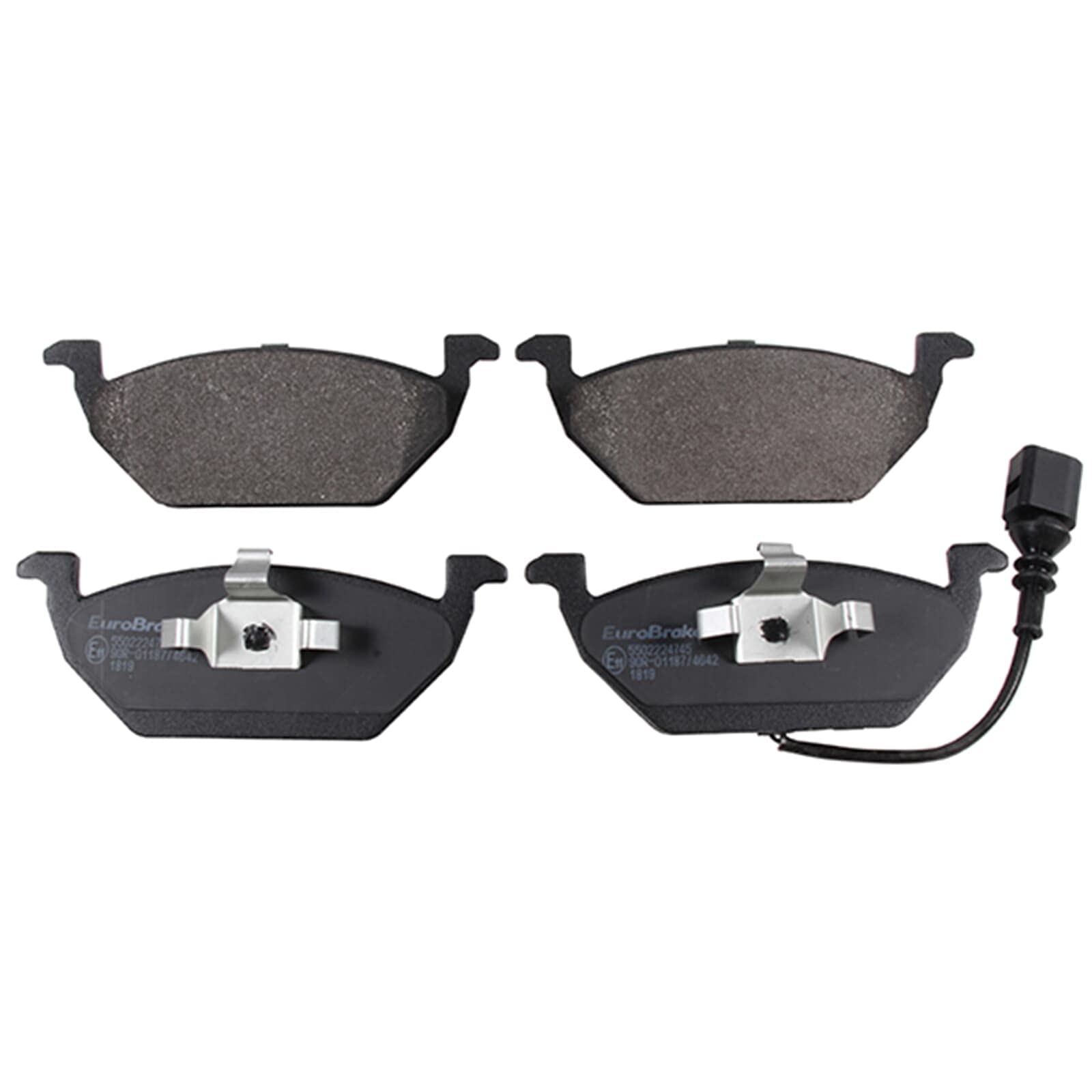 Eurobrake Bremsscheiben 256mm Beläge vorne | 5815204758 + 5502224745 Kompatibel mit A1 (8X1, 8XK),A1 Sportback (8XA, 8XF),Polo V (6R1, 6C1),Polo V Kasten/schrägheck (6R1