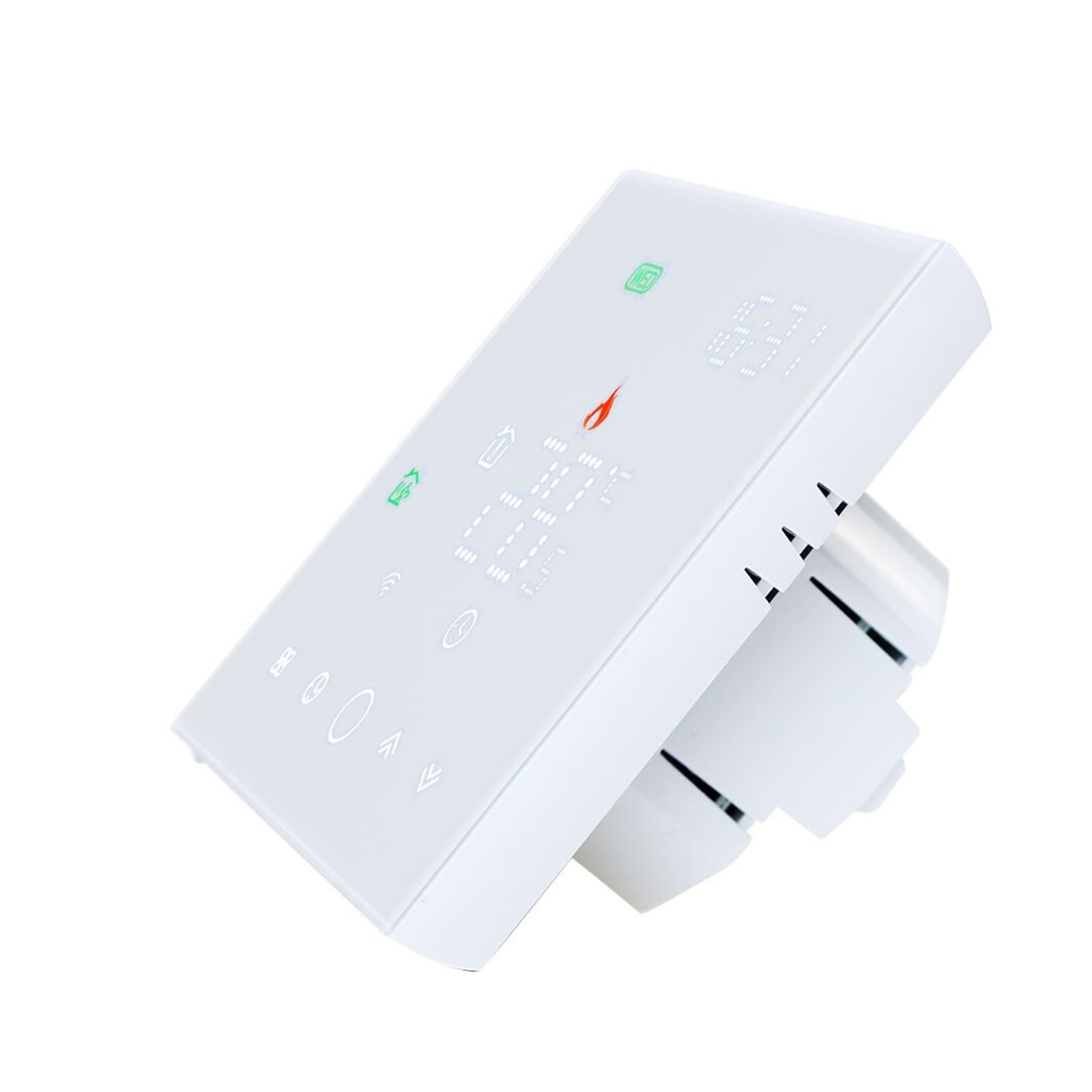 Termostat WiFi Inteligentny dotyk Ciepła podłoga Regulator temperatury Elektryczne ogrzewanie podłogowe Kocioł gazowy APP Zdalne sterowanie Precyzja łatwość Konfiguracji(No wifi white GC)