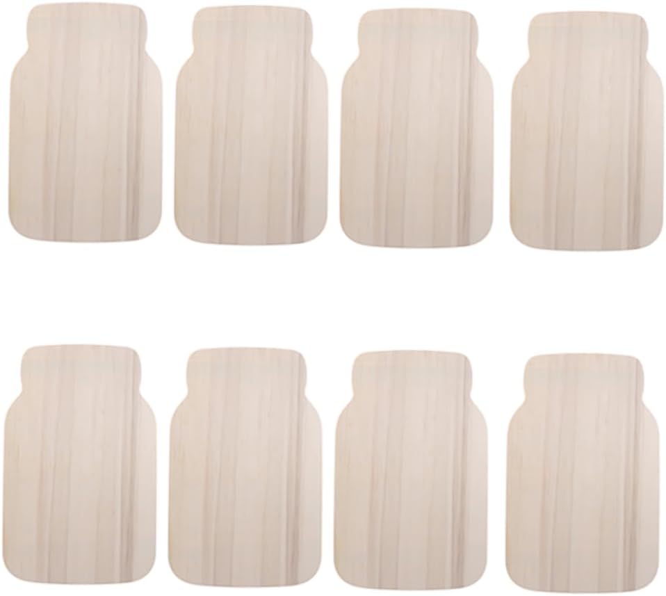 jojofuny 8pcs Bottle-Shaped Wooden Slices for Crafts Blank Cutouts for Painting Scrapbooking and Holiday Decorations High Smooth Finish