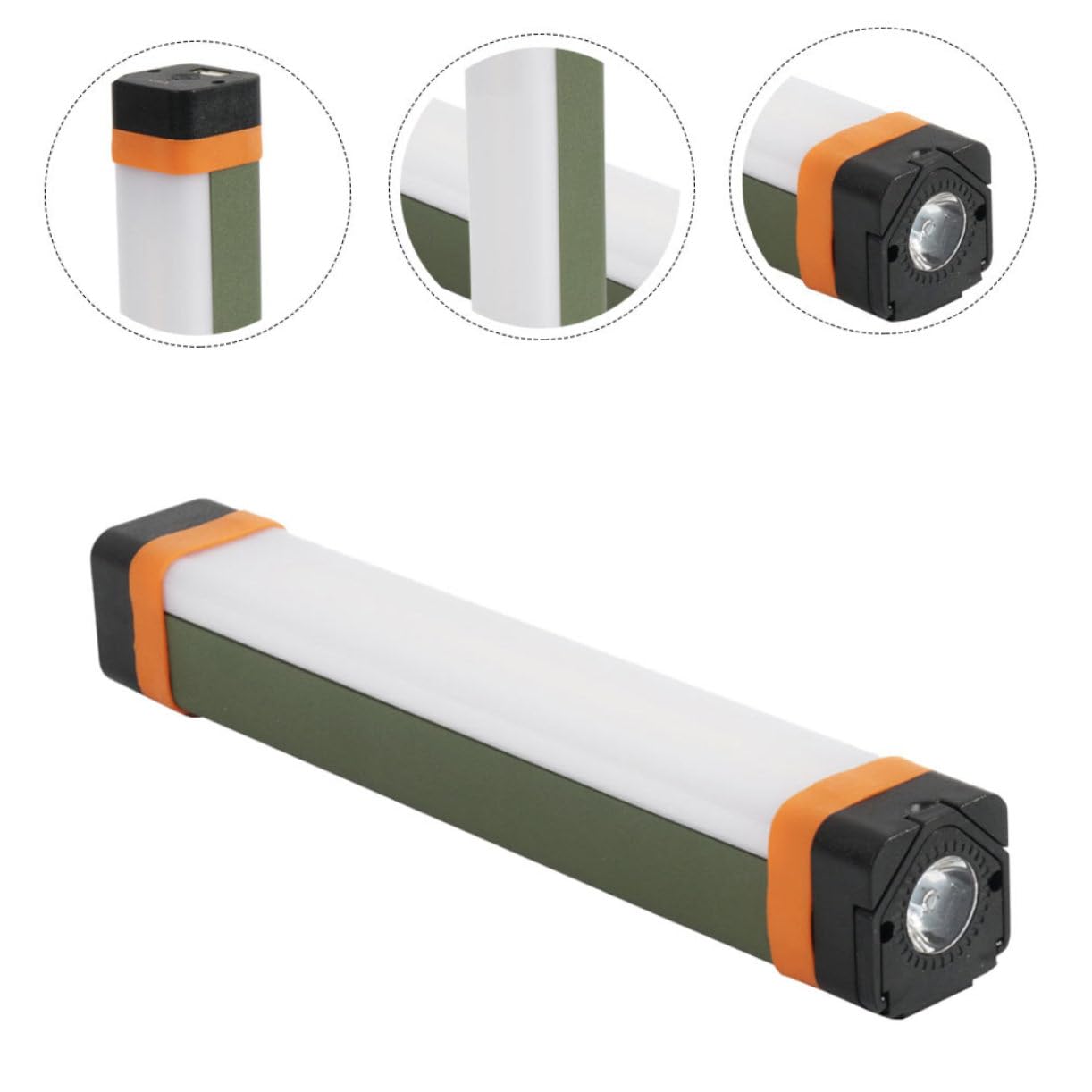 Kisangel USB Wiederaufladbare Campinglampe mit 3600 Mah Leichte LED Zeltleuchte aus Abs Tragbar für Camping und Notfälle
