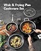 DOTCLAD 3-Piece Hybrid Stainless Steel Cookware Set-12 Inch Wok with Lid,10 Inch Frying Pan,12 Inch Skillet with Lid-Non Stick,PFOA Free,Dishwasher&Oven Safe,Induction Compatible,Cookware Set. #1