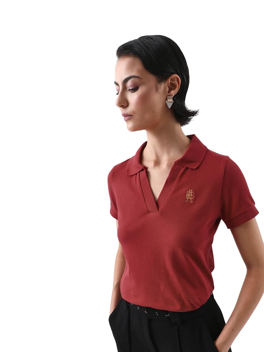rareism Regular FIT Plain Polo-picture-10