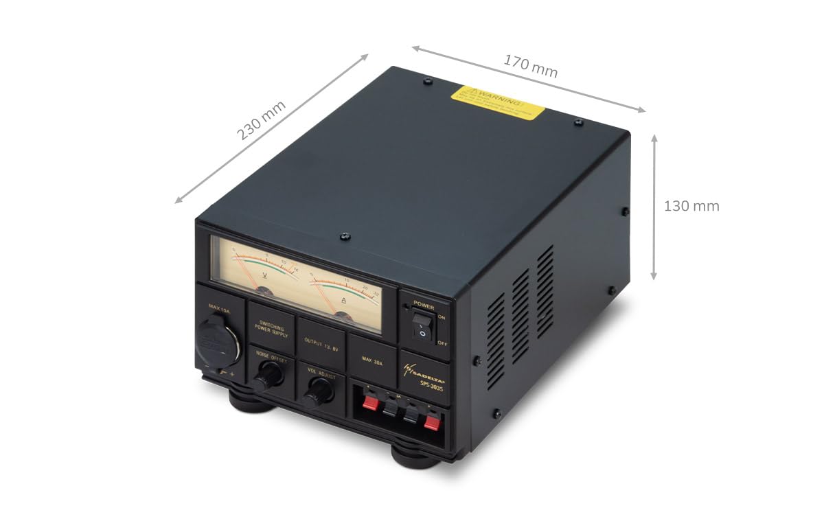 SPS-3035 Fuente Alimentación Conmutada 220 v / Salida regulable 10 a 16 voltios, amperaje 30 a 35 A.