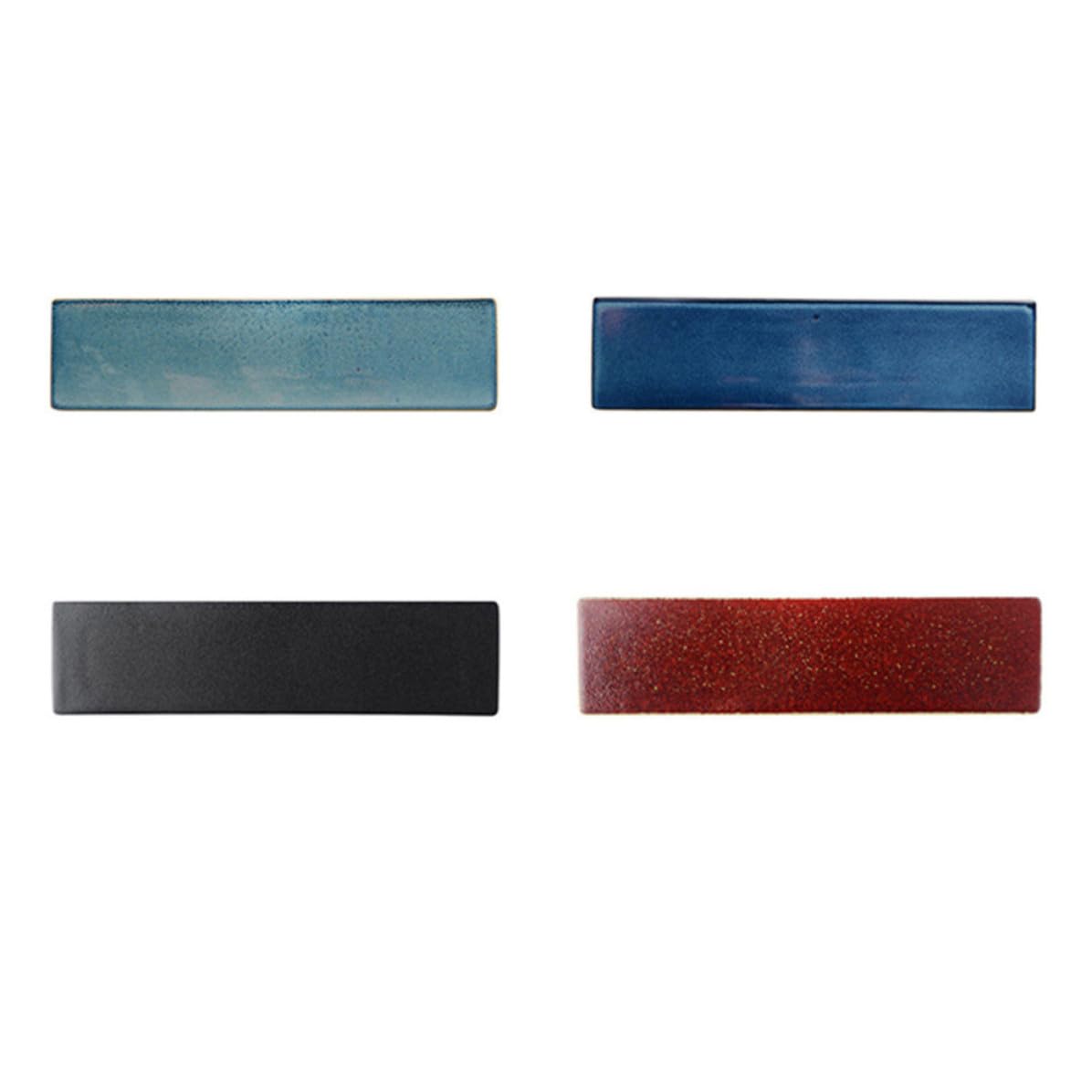 Plat rectangulaire céramique pour sushi et service japonais élégant