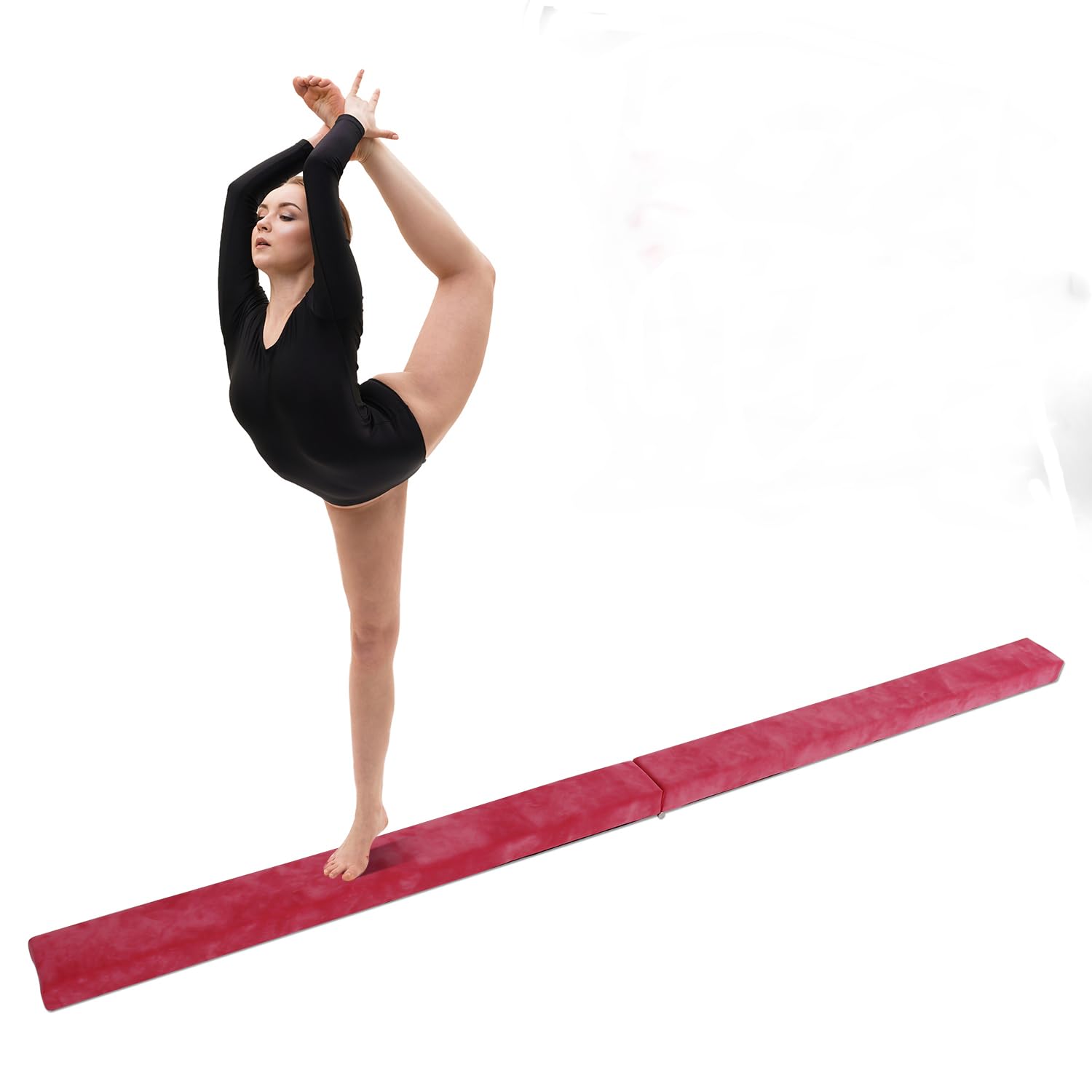 Trave Di Equilibrio Pieghevole Per Ginnastica - 2.1 M, Portata 100 Kg, Verde - Foto 2