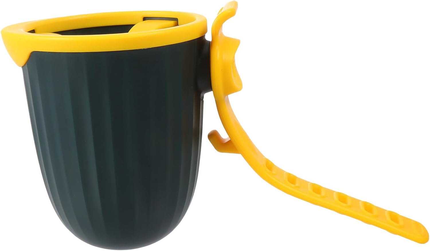 Adjustable Stroller Cup Holder Trolley Bottle Rack Water Cup Holder Compatible with Cart, Navy Yellow