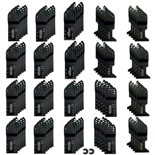 Lames D'outils Oscillantes, 100 Lames De Scie Oscillantes Kit D'accessoires Multi-outils Pour Le