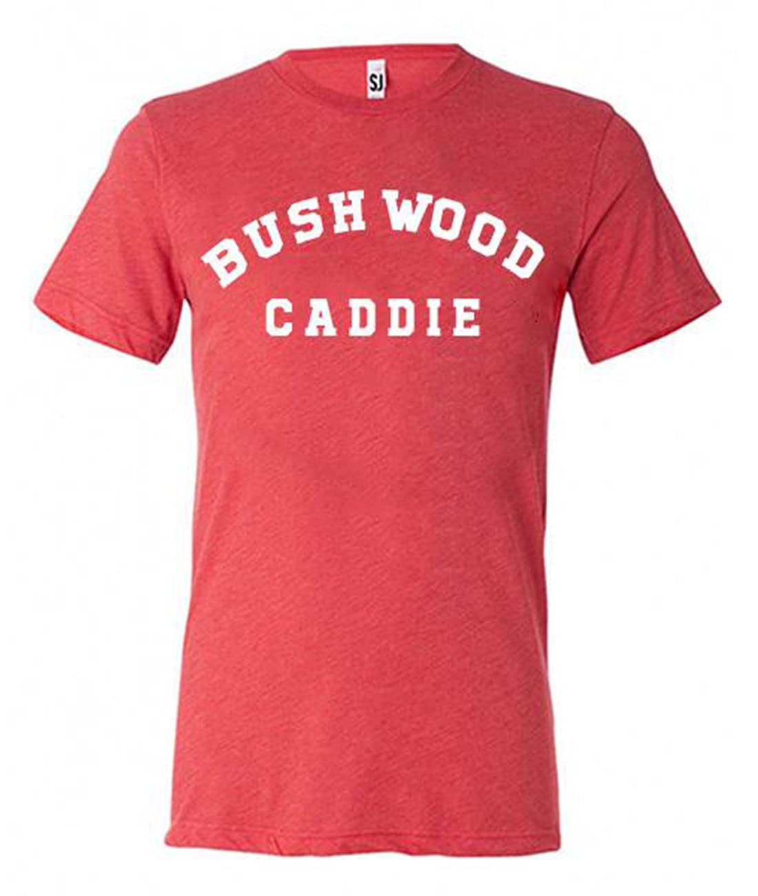 SwingJuiceGolf T-Shirt Bushwood Caddie Crew Neck Short Sleeve Funny Golf Shirt for Men and Women