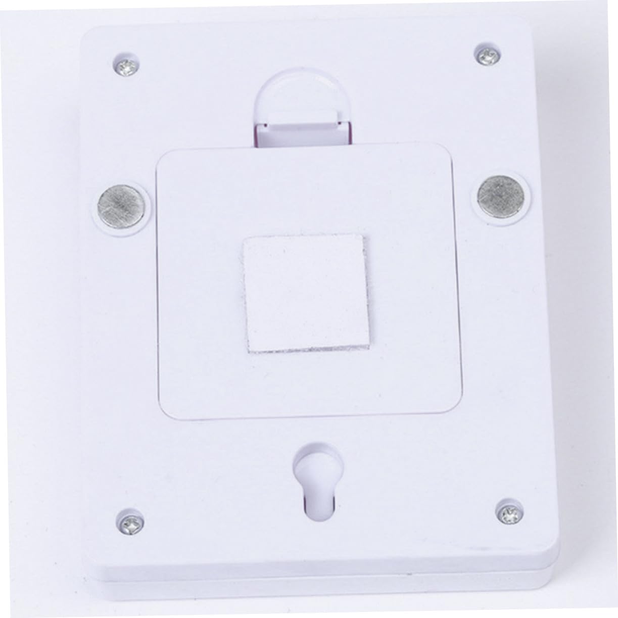 SHINEOFI 4 Pezzi Lampade LED Cob da Parete per Illuminazione Interni, Luce a Batteria Design Autoadesivo in Plastica Bianco per Armadi e Scale Stile Casuale
