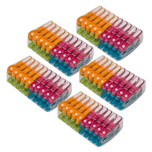 CARASELLE - Pinzas de ropa resistentes para tendedero, antideslizantes, resistentes, con almohadilla de goma para un agarre seguro y sin marcas, pinzas de plástico para interiores y exteriores, pinzas