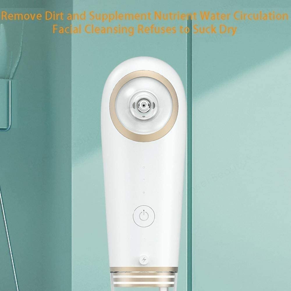 ESHINEDE Aspirateur de Points Noirs, 3 puissances d'aspiration et 4 sondes, Outil d'extraction de Points Noirs Rechargeable par USB for Femmes et Hommes
