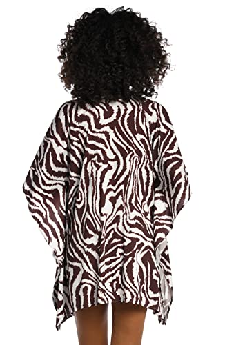 La Blanca Women's Standard Lace Up Caftan Swimsuit Cover Up2