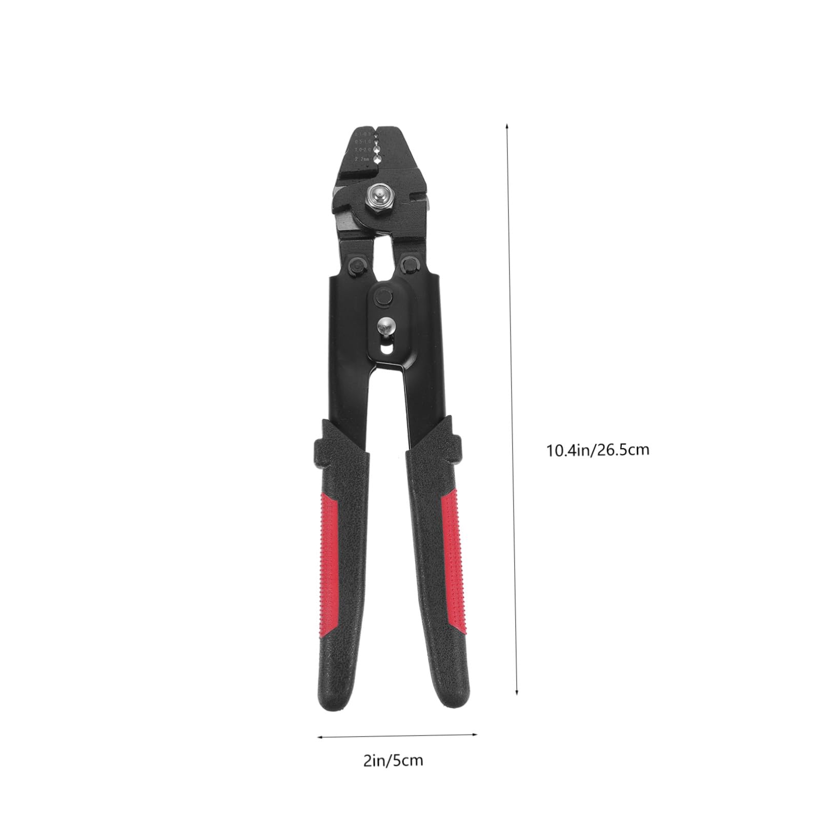 Pinza Crimpatrice in Acciaio Inox con Anelli Doppia Crimpatrice in Alluminio Manico Antiscivolo e Blocco Sicurezza per Cavi e Accessori da Pesca Portatile Alta Precisione