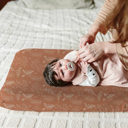 Image of BROLEX Changing Pad Covers for Baby: Boy Girls Ultra Stretchy Soft 2 Pack, Fox Foliage