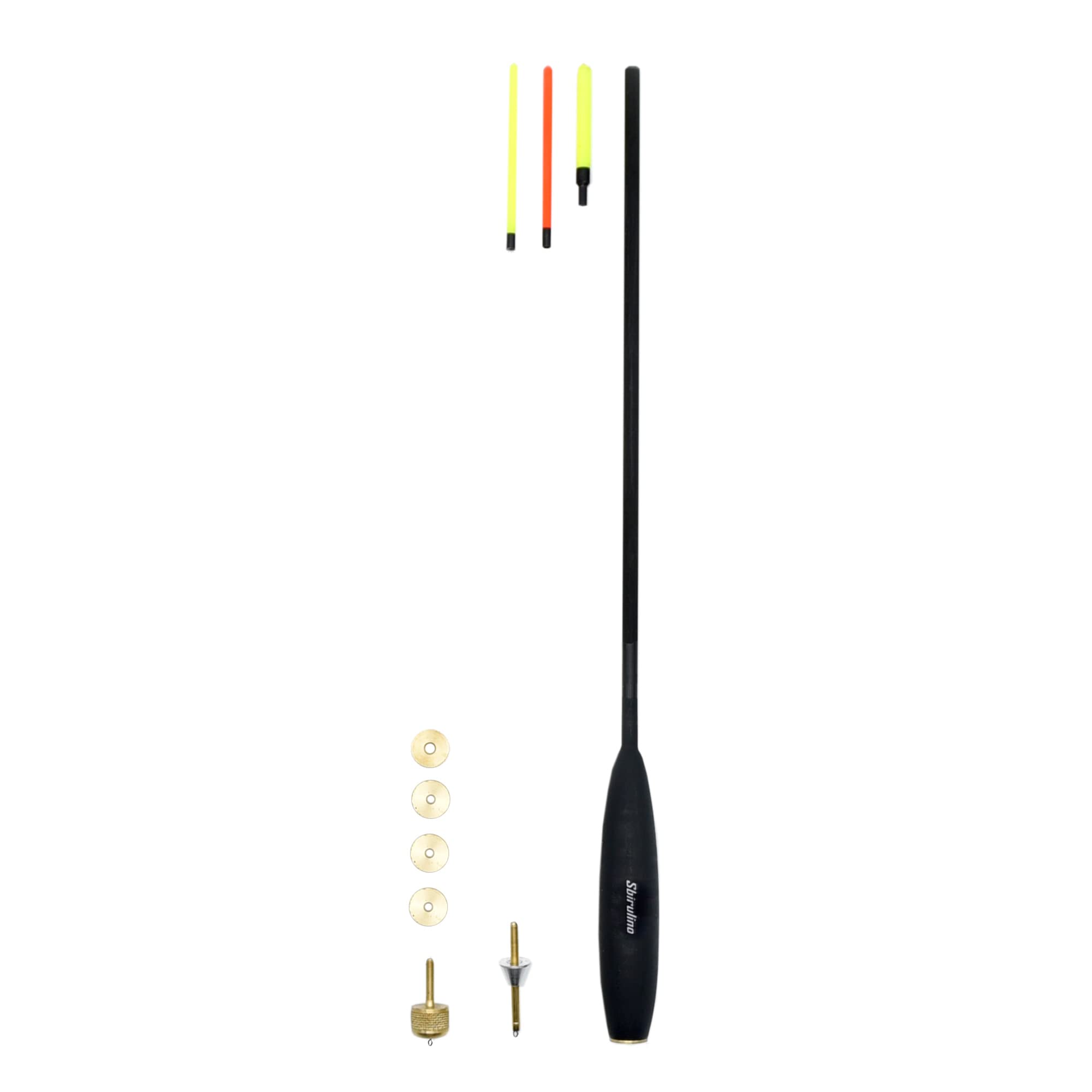 Sbirulino® Lot de 2 flotteurs de pêche à l'anglais (10 à gr. 20) Match de compétition. Boîte à flotteur et accessoires inclus dans le kit