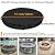 Firepit Covers Round for In Ground Firepit, 50 Inch Outdoor Patio Built In Fire Pit Cover, Round Gas Fire Pit Table Cover High-quality Oxford cloth outdoor rain, snow and wind protection Cover,Black