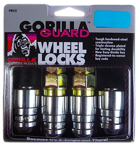 Image of Gorilla Guard Lock Set Acorn Bulge 3 /4&13 /16 DualHex 14x1.5 Chrome 4qty 61641-2K
