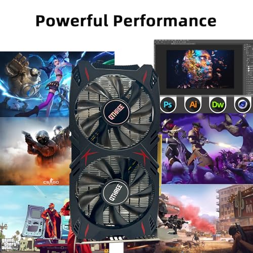 Image of QTHREE Geforce GTX 960 4GB Graphics Card,GDDR5 128-bit,DP,HDMI,DVI-D,4K