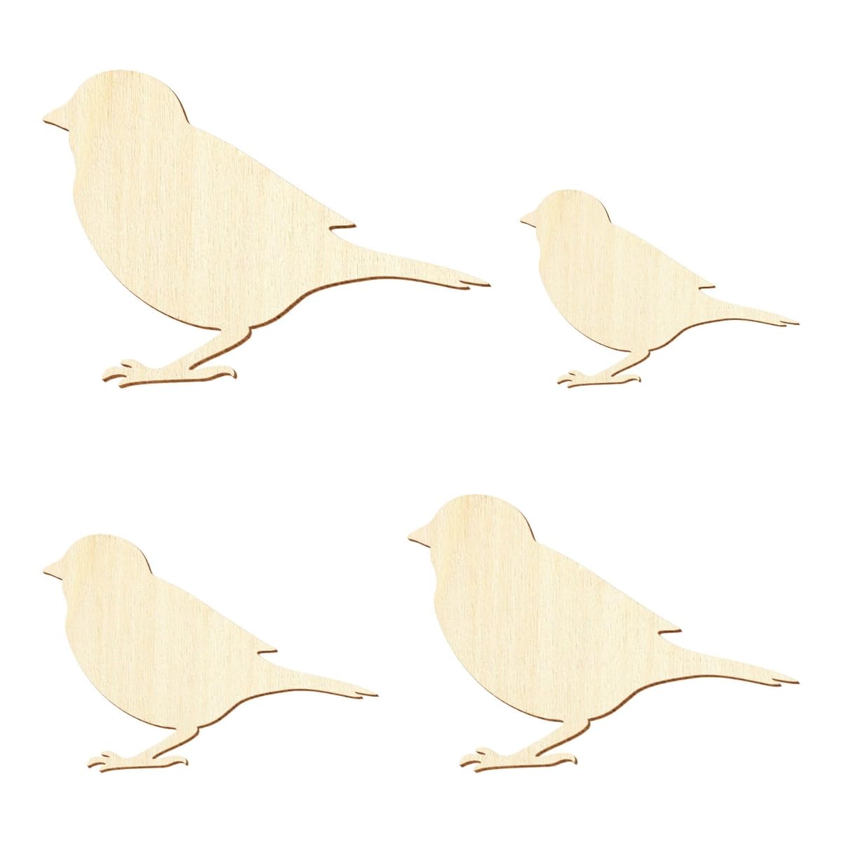 Holz Spatz - Deko Basteln 3-50cm, Größe:6cm, Pack mit:25 Stück