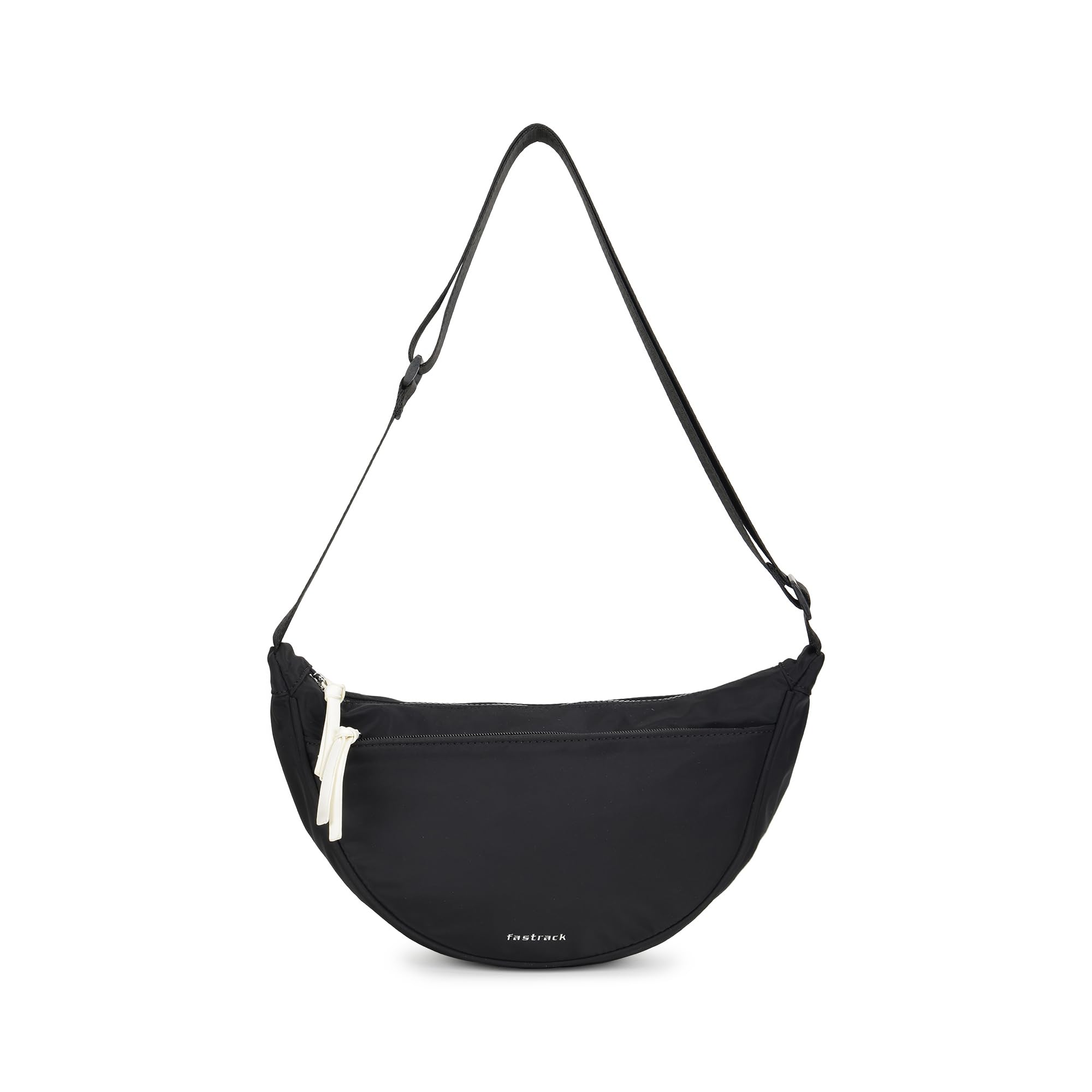 fastrack Urban Curve Nylon Sling Bag | Spacious Main Compartment with Organiser Pockets | External Quick-Access Zipper Pocket| Adjustable Webbing Strap | Lightweight Unisex nylon Crossbody sling-picture-21