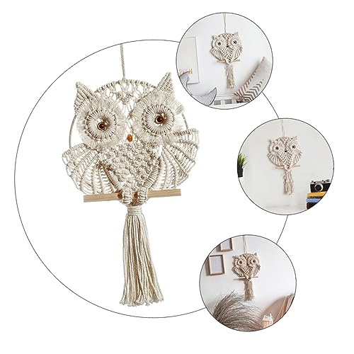 Tenture macramé hibou cabilock une idee cadeau originale de deco - 5