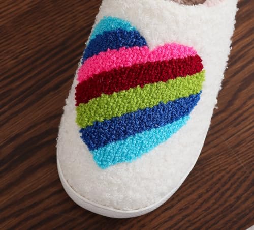 Image of Slippers for Women Men Fuzzy Memory Foam Slipper Fluffy Winter Soft Warm Slip On House Shoes