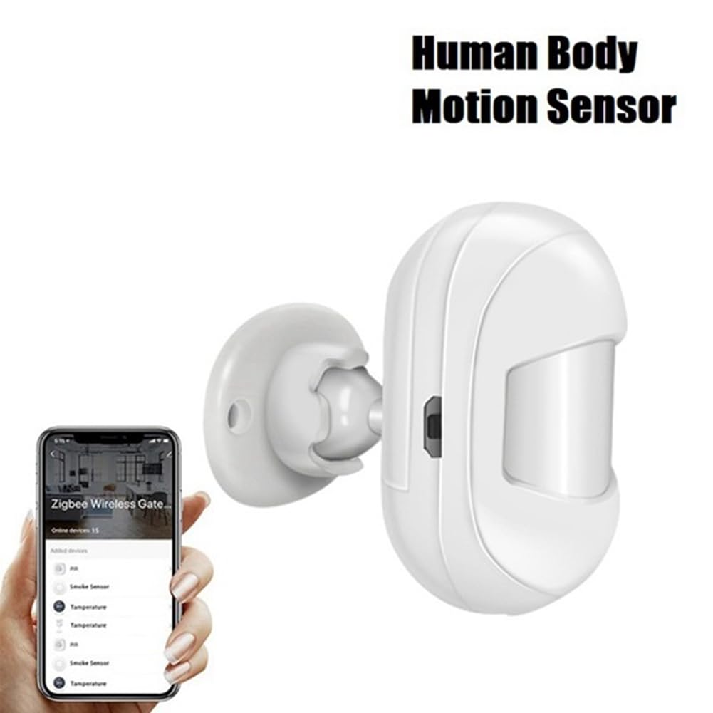 Sensor de Movimiento PIR Tuya Zigbee Sensor de Movimiento del Cuerpo Humano Detector de Seguridad Inteligente Funciona con Zigbee Gateway