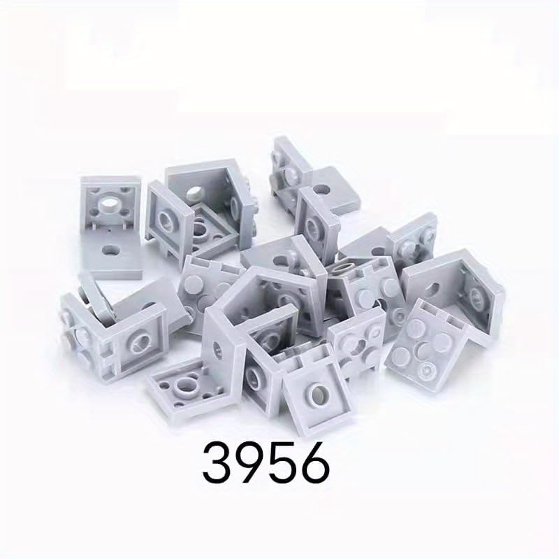 Display Stand for Mini Figure, 50 Piece Classic Clear Bracket Plate Bulk, Compatible with Lego Parts and Pieces(Color: Clear)