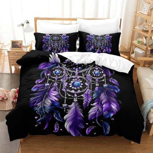 Linge de lit confortable résistant de qualité supérieure imprimé 3D bohème - 3