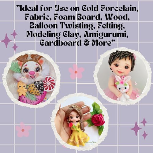 Image of Realistic 3D Resin Craft Eyes (Fixed) - 7mm Brown (24 Pcs /12 Pairs), Self-Adhesive Eyes for Amigurumi, Doll Making, Polymer Clay, Cold Porcelain, Felt, EVA Foam, Scrapbooking & Crafts