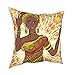 Piękna afrykańska kobieta poszewki na poduszki 45 x 45 cm miękka bawełniana poszewka na poduszkę dekoracyjna dom wiejski prezent na zewnątrz sypialnia kanapa sofa