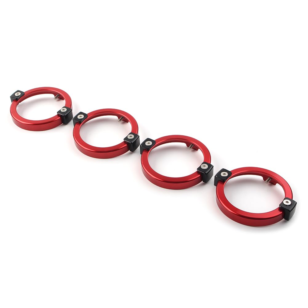 Cnswee6 Aluminum Turn Signal Light Ring Protective Cover Edge Trim Red for HONDA Rebel CMX 500 1100 300 2021 Motorbike