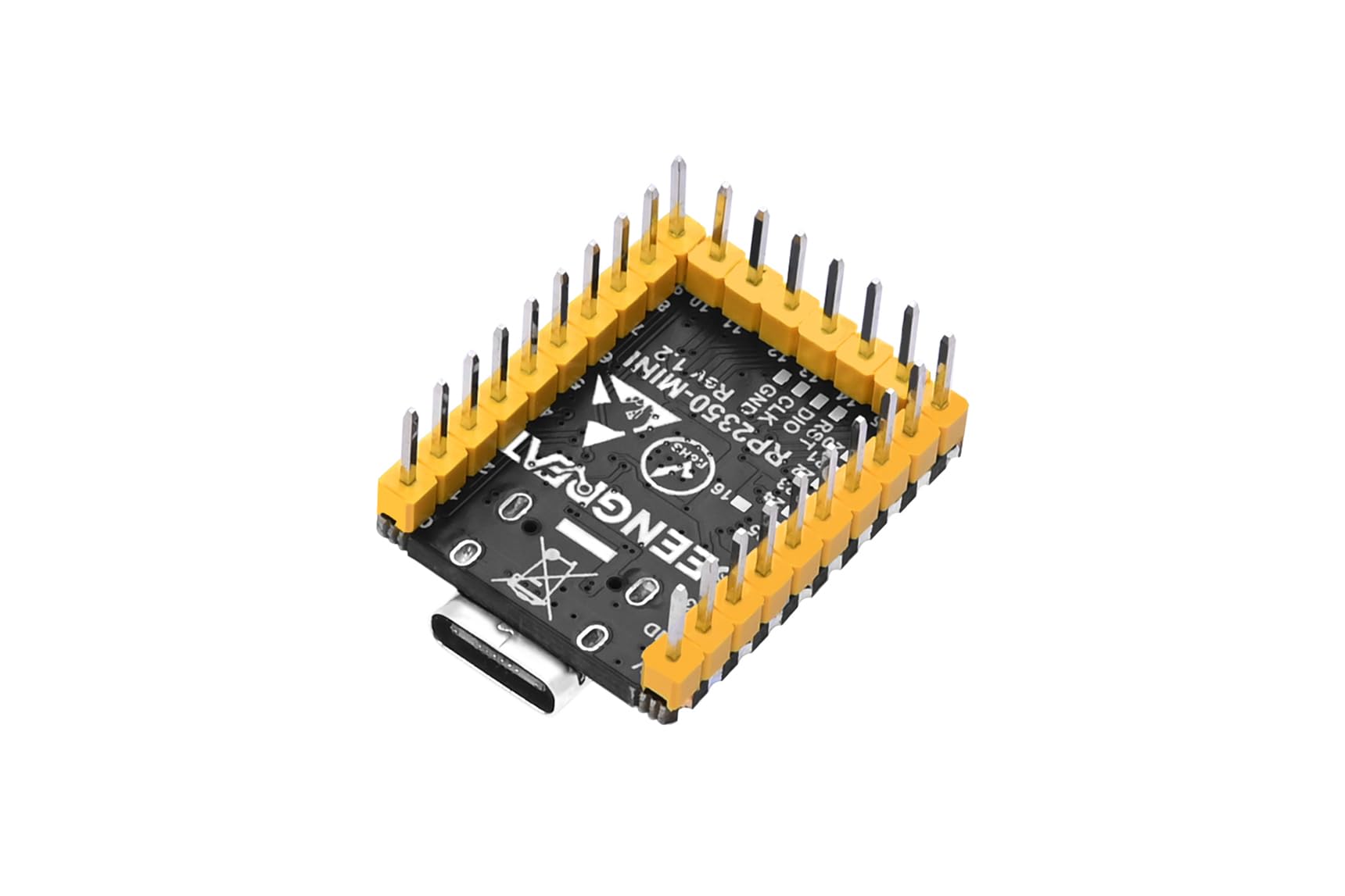 RP2350 USB Mini Scheda di Sviluppo Basata sul Microcontrollore Raspberry Pi RP2350 a Doppio Core e Doppia Architettura, 150MHz Frequenza Operativa, Integrate USB Porte