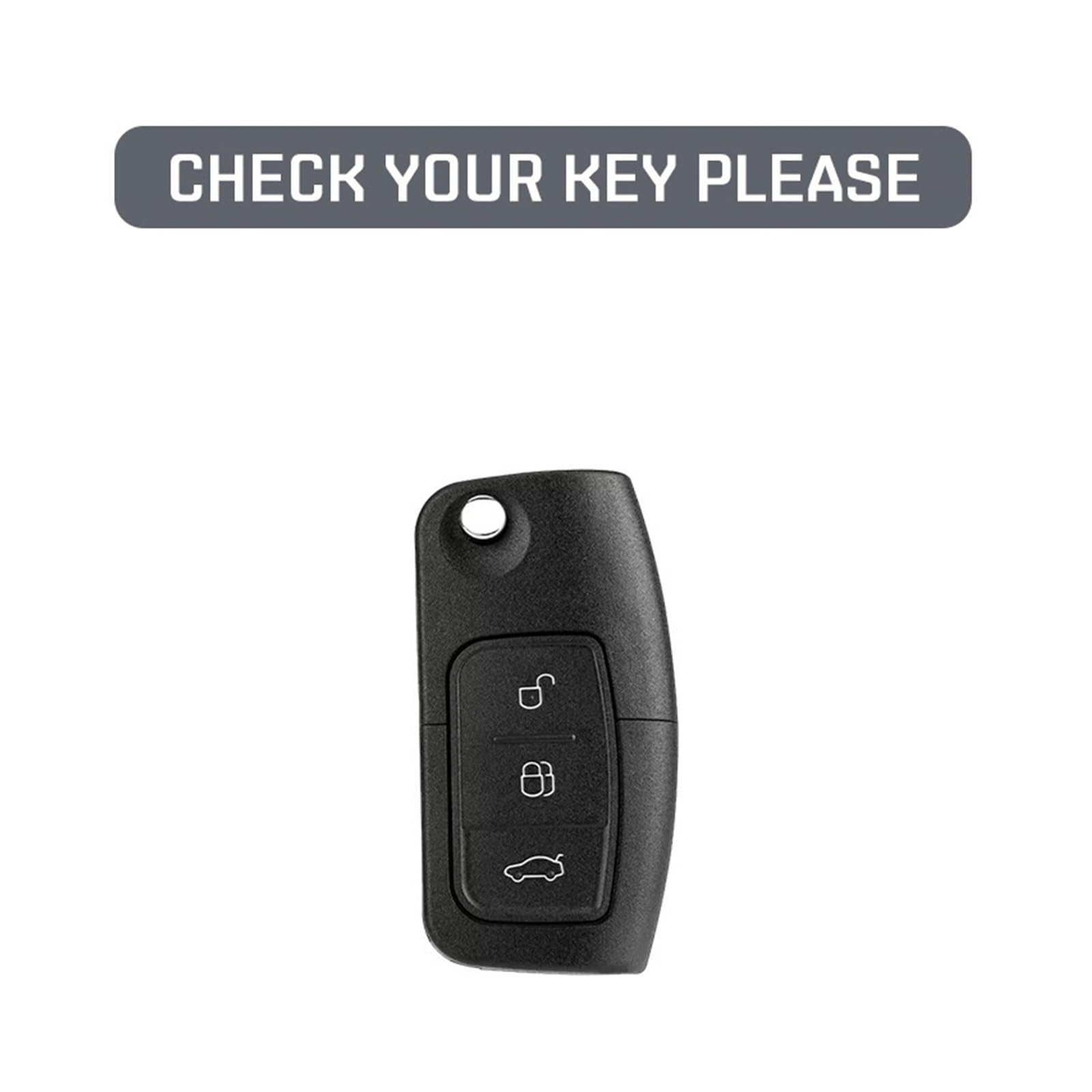 Etui na kluczyk samochodowy z włókna węglowego do systemu Focus Keyless | Smukła, trwała obudowa pilota z ABS w stylu włókna węglowego. Chroni dostęp bezkluczykowy.(Type4)