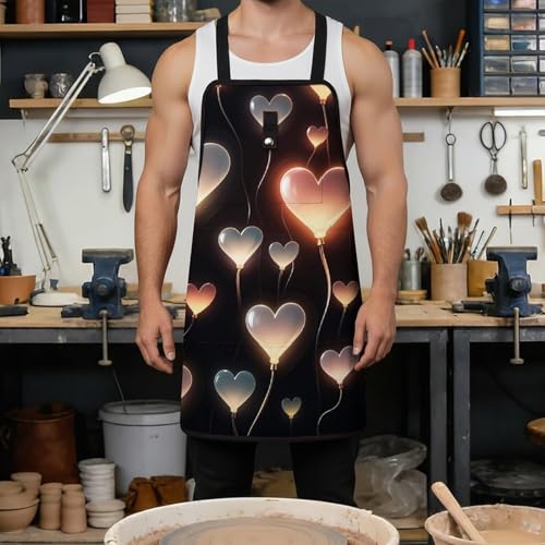 Delantal de trabajo ajustable unisex con múltiples bolsillos miniatura 4