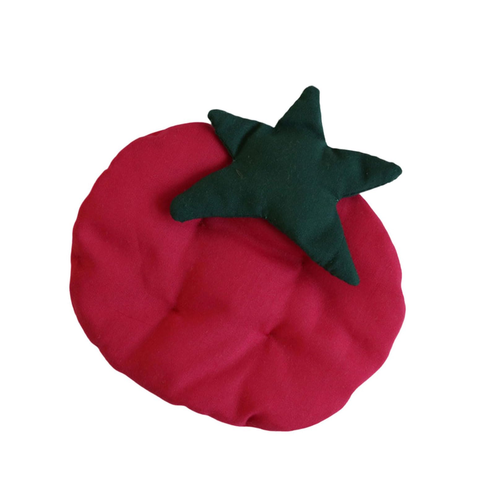 Zbiianxer D Cotton Coasters Tomato Shape Kitchen Accessory Coffee Mat Table Ecoration Cotton Coasters