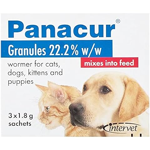 Panacur Granules Wormer for Cats and Dogs- 3 sachets of 1.8 g each Cover