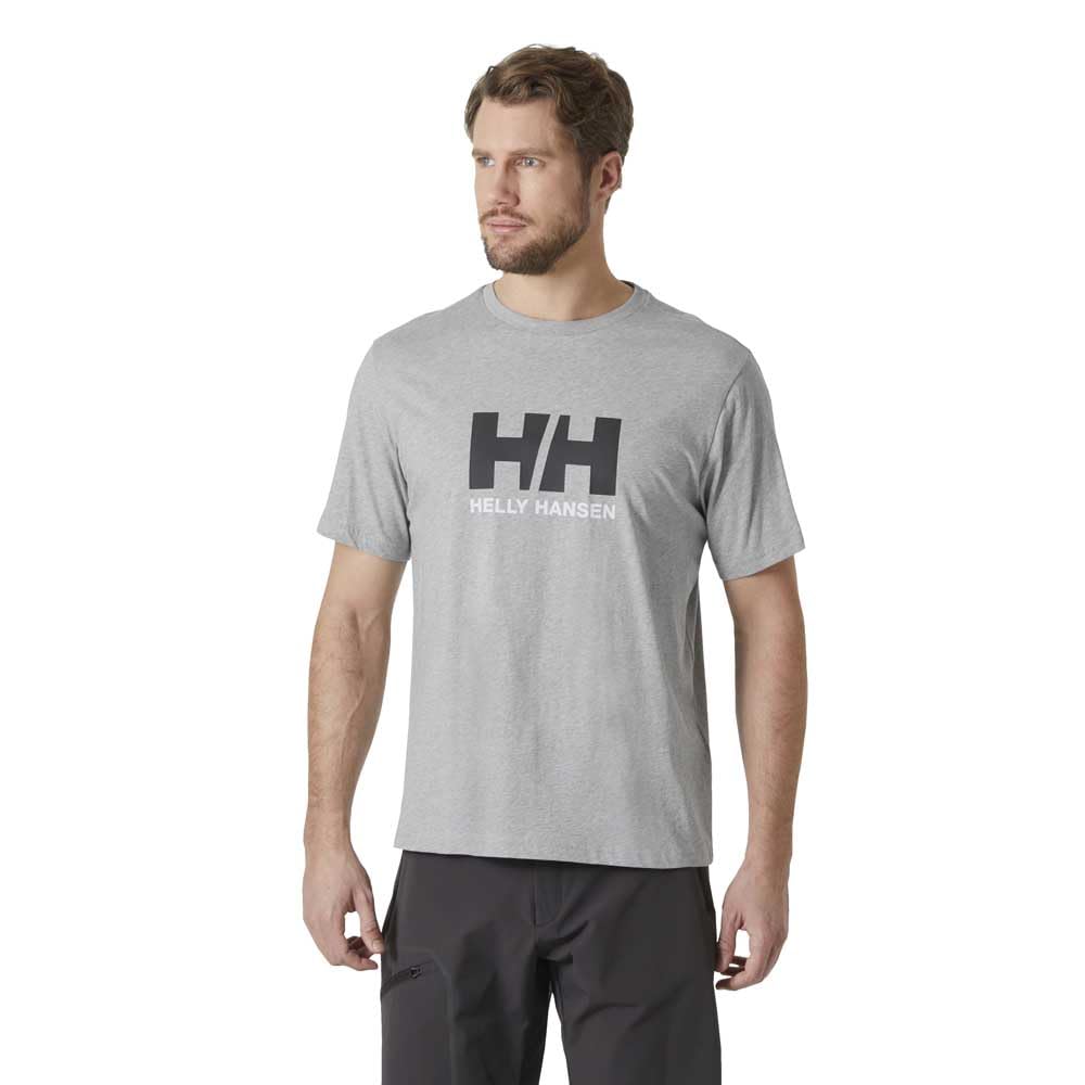 Helly Hansen Uomo T-Shirt con Logo HH 3.0, Grigio Melange, S