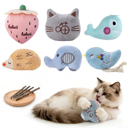 Katzenspielzeug,Katzenminze Spielzeug Kissen,Katzen Zubehör,Matatabi Stick Katze,Interaktives Katzenspielzeug für Katzen und Kätzchen Spielzeug