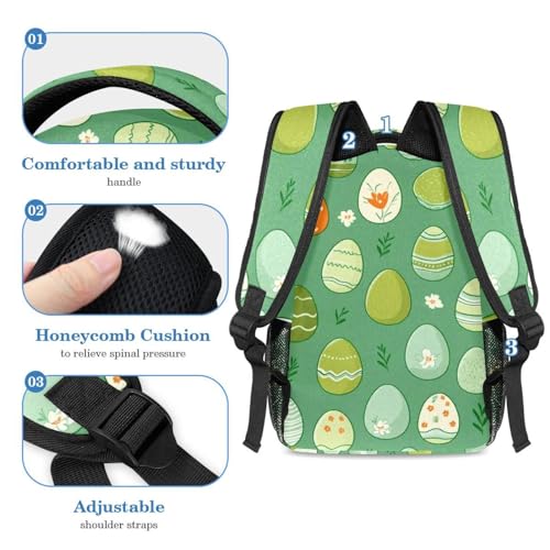 Sac à dos école vert avec trousse pour garçons et filles - 4