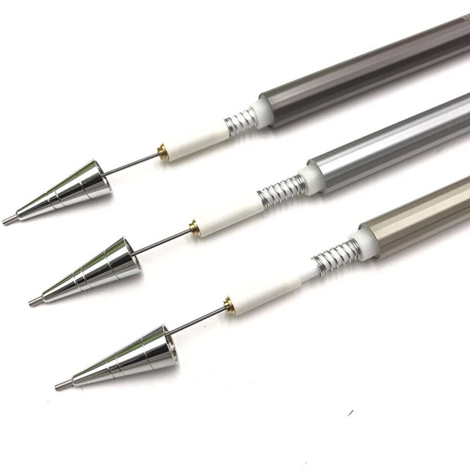 Ołówki metalowe Ołówek automatyczny 0,5/0,7 mm Ołówek automatyczny do profesjonalnych materiałów malarskich Wyślij 2 wkłady 2 szt./partia (2 szt.) (2 szt.)