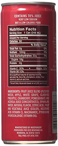 IZZE Sparkling Juice, Pomegranate, 8.4 Fl Oz (12 Count)