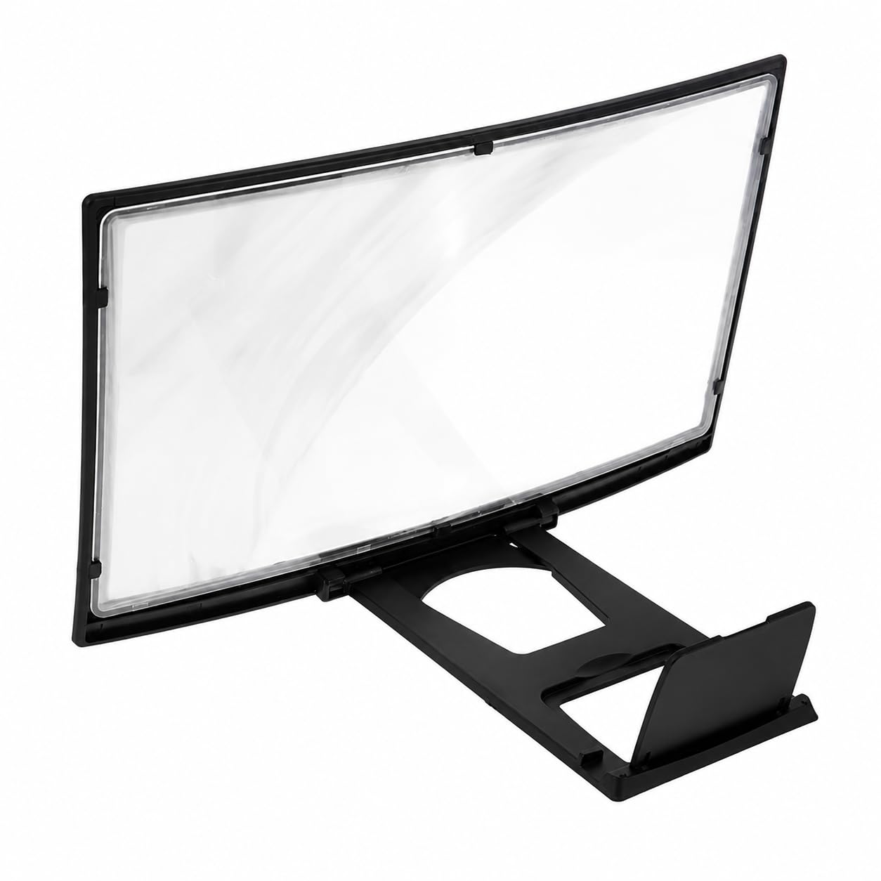 new 10 inch 3d hd mobile phone screen magnifier with foldable stand, curved hd screen amplifier, video enlarger, eye protection display expander, universal phone holder for movies